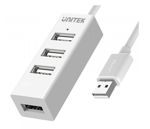 UNITEK HUB 4X USB 2.0 - BIAŁY, Y-2146 - 313419 - zdjęcie 2